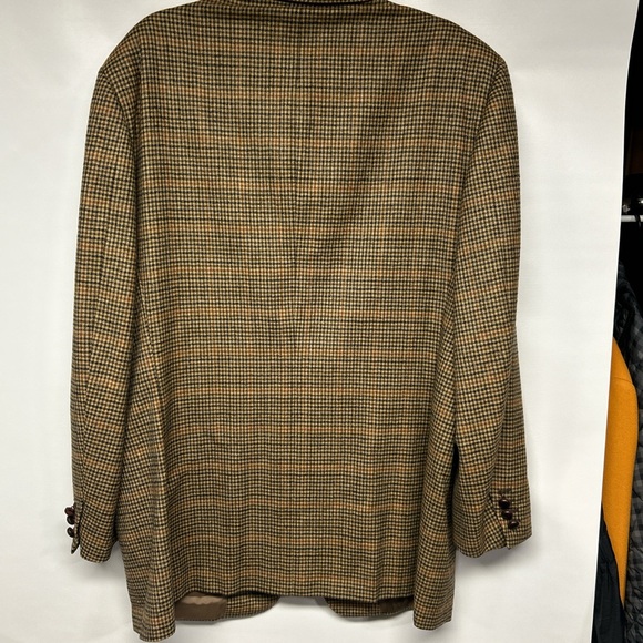 Canali Tan and Black Checkered Blazer - Picture 2 of 6